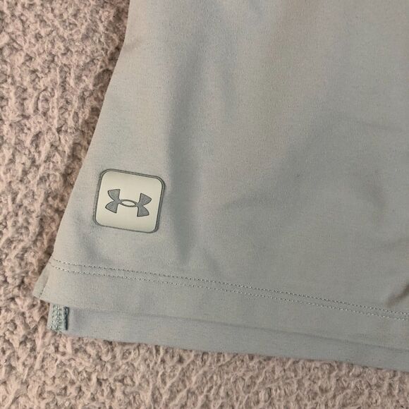 Under Amour Shorts Mens Extra Large Green Teal Outdoor Athleisure Sportwear Slit - Picture 2 of 8